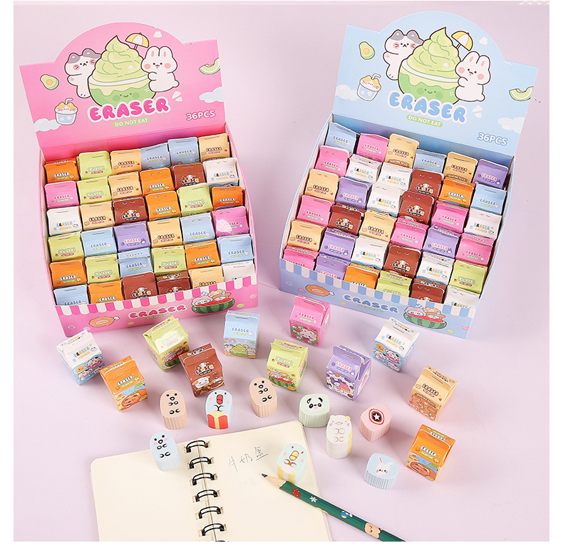 Cute eraser blind box cartoon creative small gifts, primary school students can cut erasers, kindergarten stationery and prizes wholesale pic 15