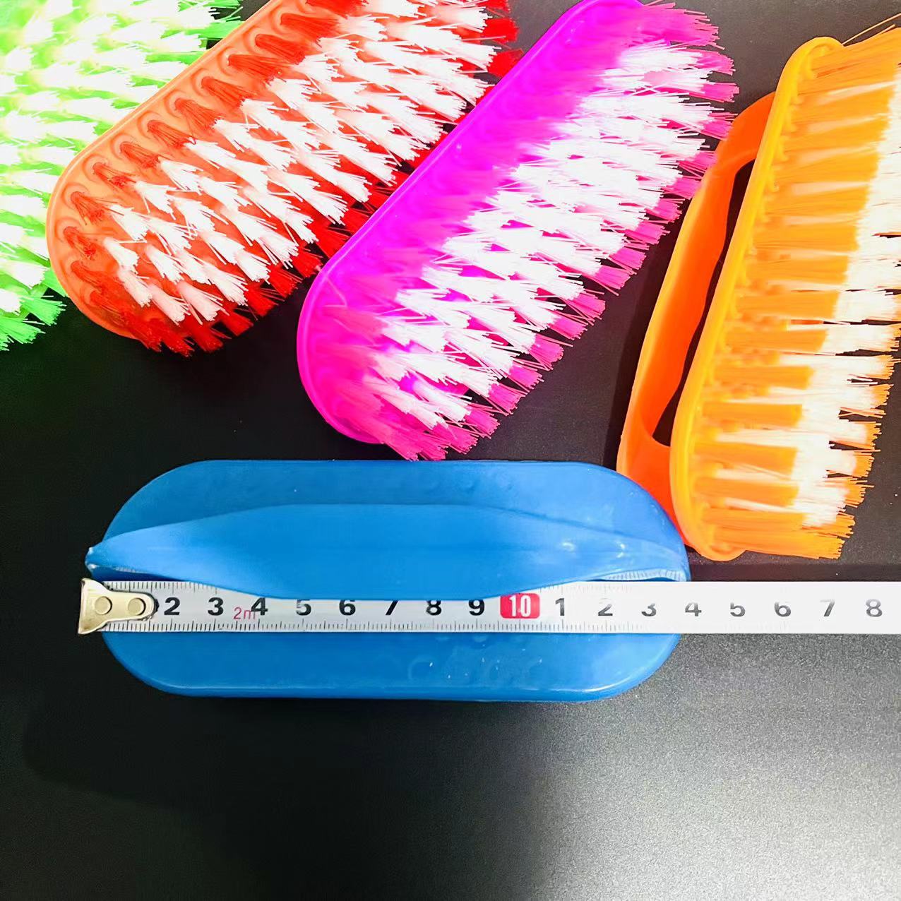 【 Zone 3-7 】3008B laundry brush 10/ pack 240/ box 1 yuan 2 yuan Plastic large laundry brush Shoe brush hand-held square brush Clothing brush Plastic brush Generous brush household pic 1