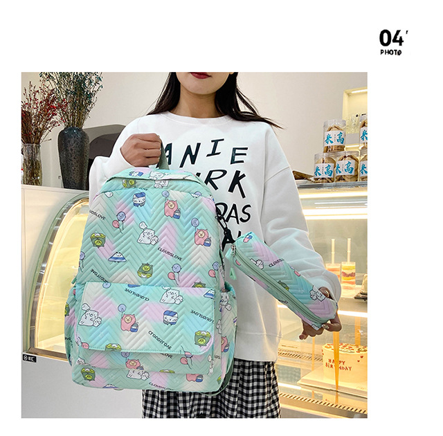 A large-capacity, lightweight backpack for girls in Korean high school, versatile, and a fresh and simple backpack for primary and junior high school students pic 5