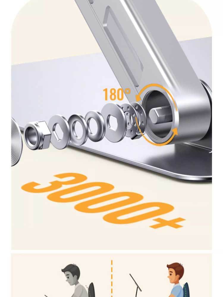 电脑支架桌面折叠垫高一体悬空散热增高架16寸旋转金属笔记本支架详情10