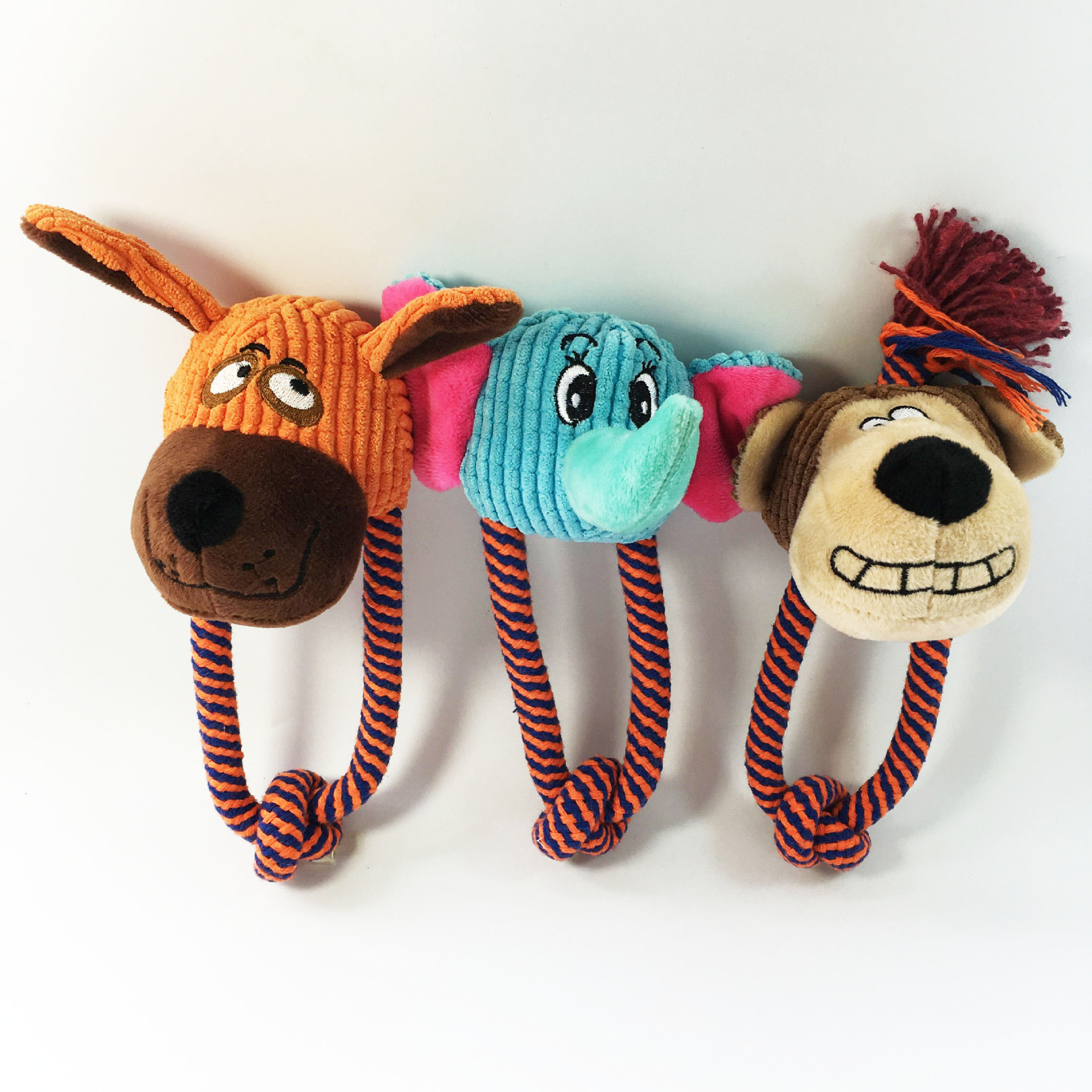 Pet toys: Teddy, small dog, golden Retriever, big dog, durable, fun, plush, sound-making cotton rope, and multiple combination toys pic 2