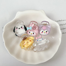 高弹力皮筋发圈 黑色三合一连接头绳扎头发女发饰厂家直销详情58