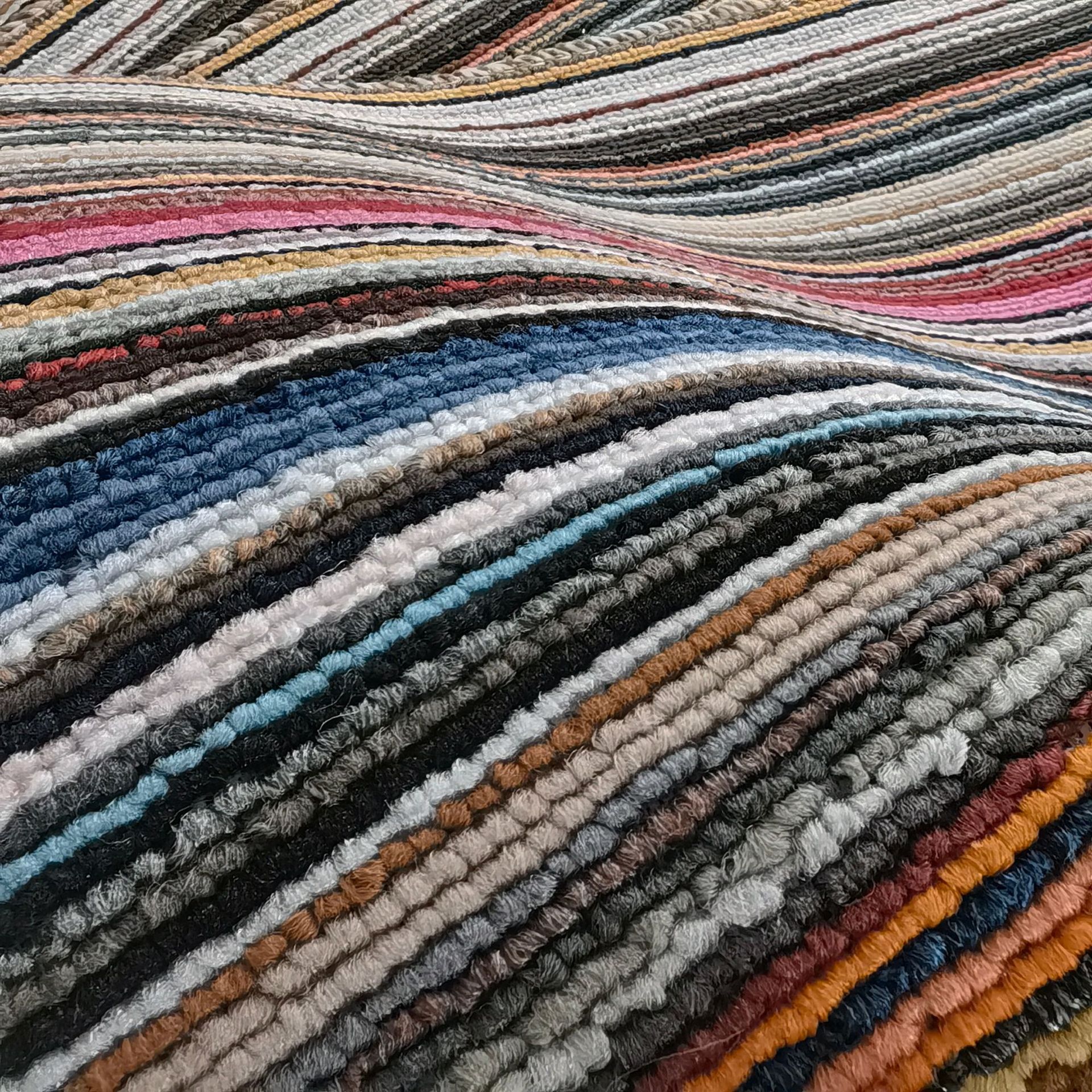 Retail a hairpin, velvet striped, rainbow fine strip, plaster dot, anti-slip base, indoor household door mat and floor mat pic 10