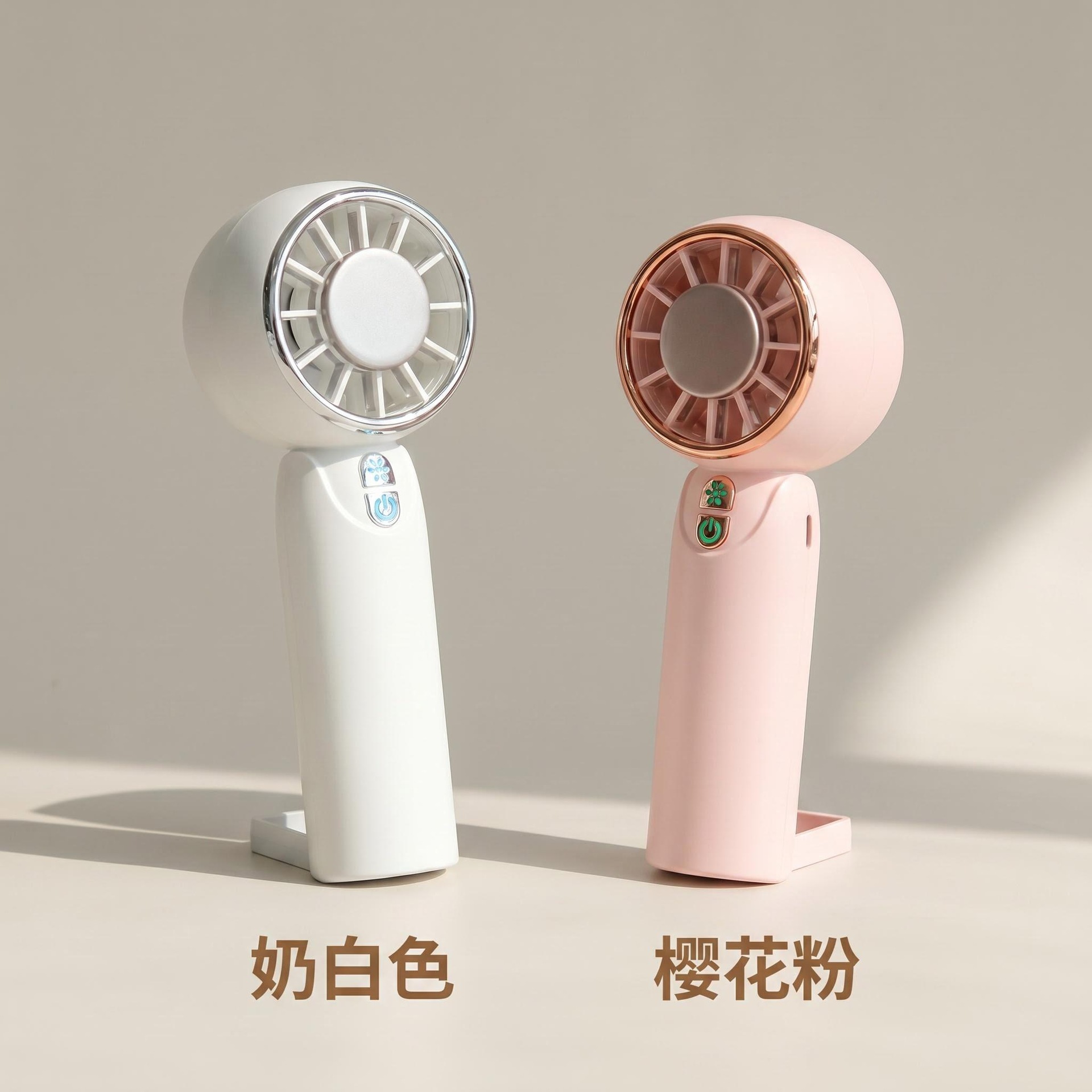 New cross-border high-speed handheld fan, desktop usb charging turbine fan, ice pack cooling pocket mini fan pic 2