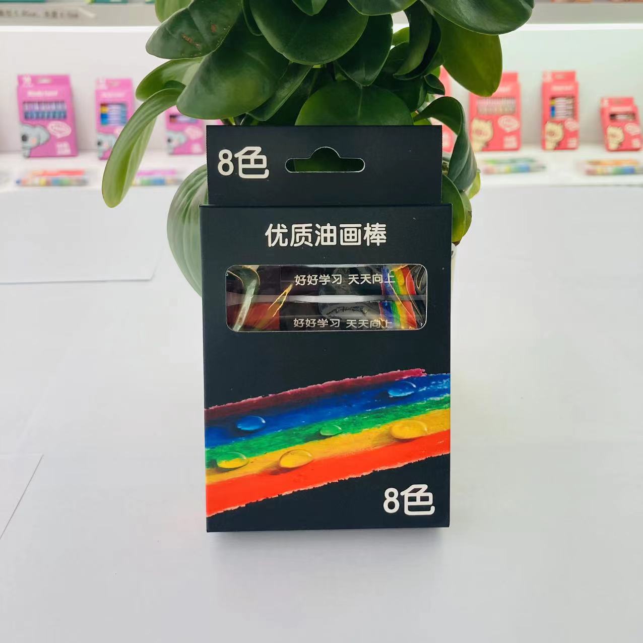 优质环保六角油画棒美术培训机构绘画班专用儿童叠色多彩油画棒笔详情10