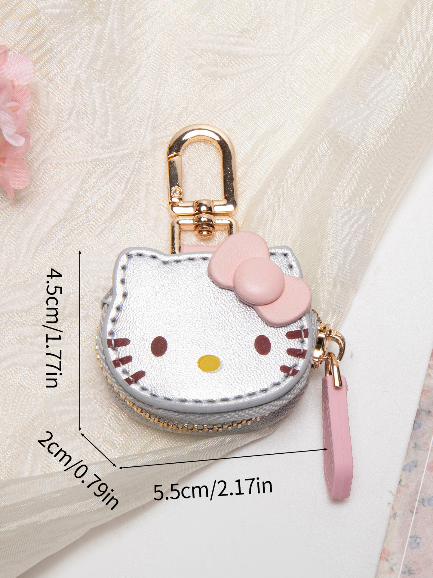 En stock lindo dibujos animados KT gato colgante alto nivel de apariencia hello kitty bolsa colgante llavero chica mejor amiga regalo pic 28