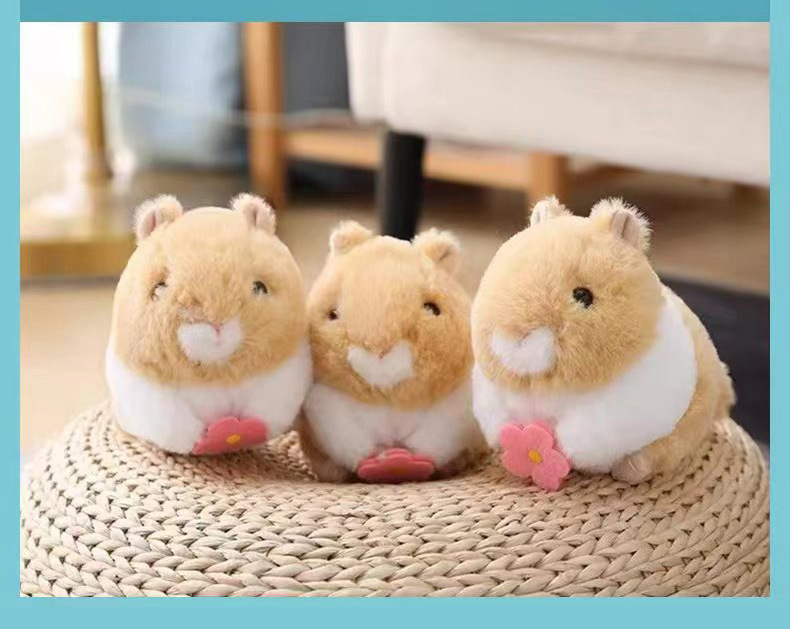 毛绒玩具老鼠摇尾巴的可爱仓鼠小公仔小兔子拉线发条玩偶礼物女孩详情8