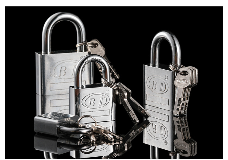 Short beam square blade padlocks in various specifications, household cabinet locks, power box padlocks, wall-mounted type pic 14