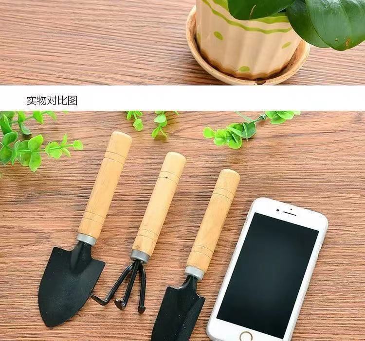 【3件套】园艺大三件套盆栽小铲子花园小铁铲室内花卉盆栽松土种花种菜工具T详情8