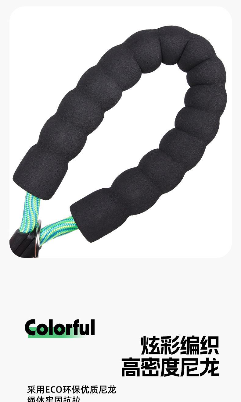 Dog leash, colorful nylon reflective round rope, large dog explosion-proof p rope, dog leash, medium and large dog leash pic 3