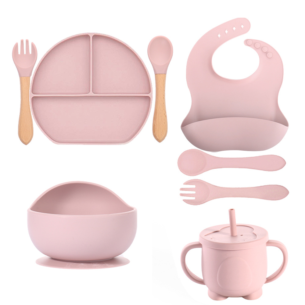 工厂宝宝硅胶双耳吸管杯耐摔耐高温婴儿喂养水杯企鹅款婴幼儿学饮杯餐具详情7