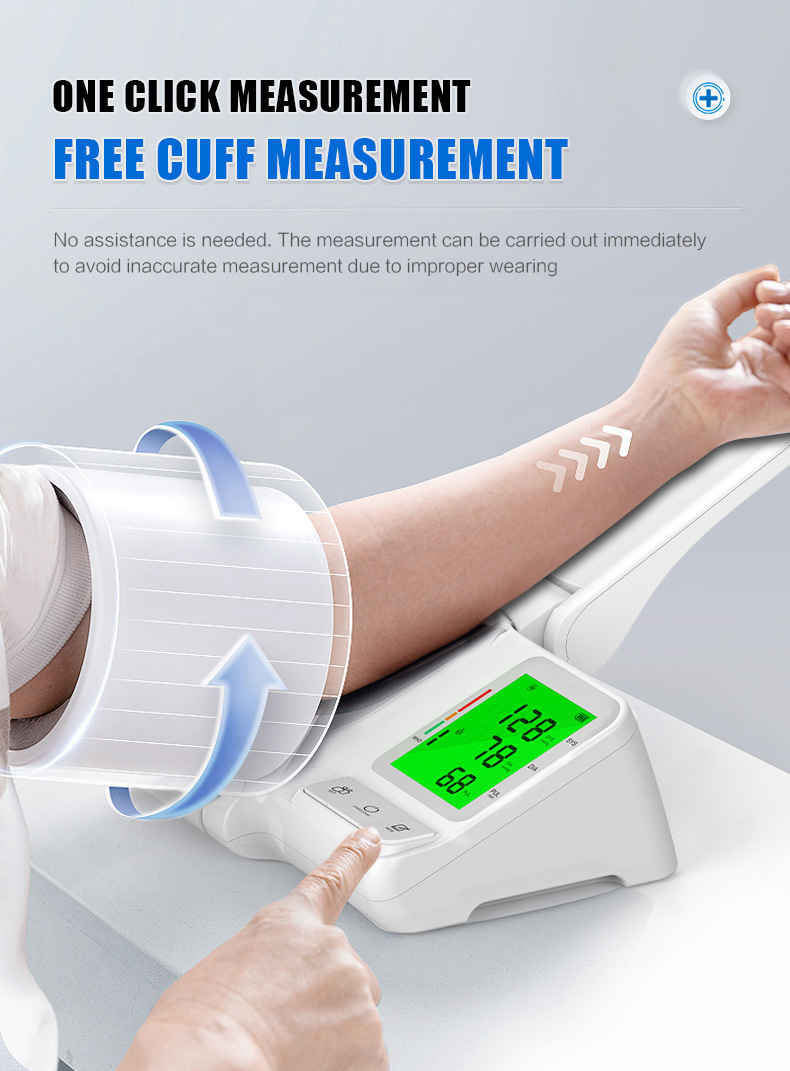 Fda-certified arm electronic blood pressure monitor, a precise home blood pressure measuring instrument specifically designed for the elderly pic 6