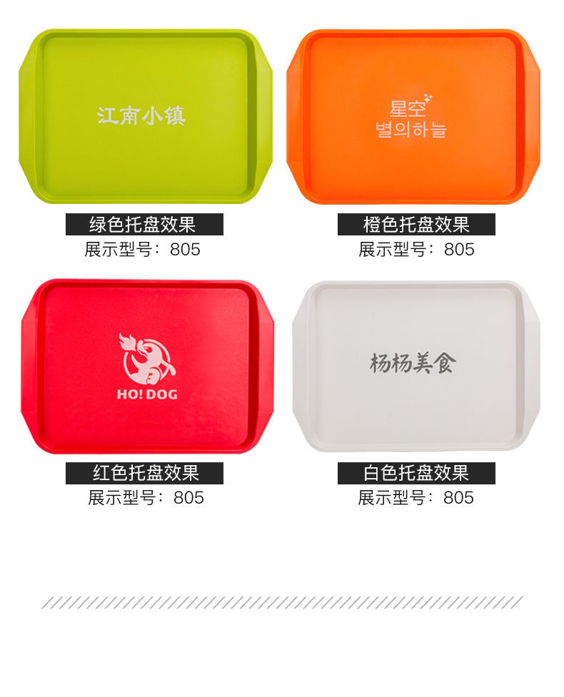 防滑托盘长方形快餐店端菜盘家用饺子托盘塑料茶盘蛋糕托盘快餐盘详情20
