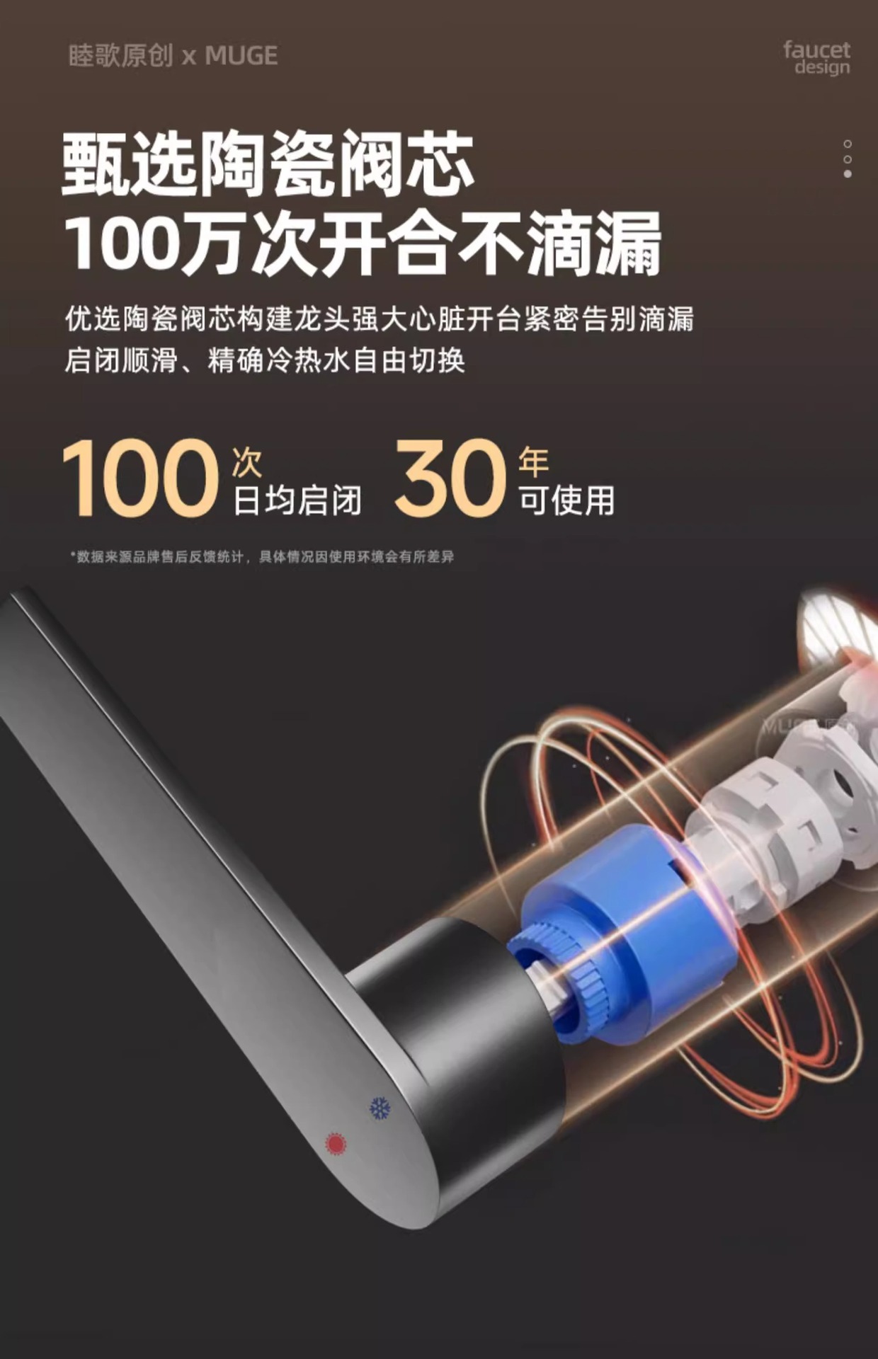 厨房冷热水龙头抽拉式洗菜盆池家用万向二合一两用旋转防溅水专用详情36