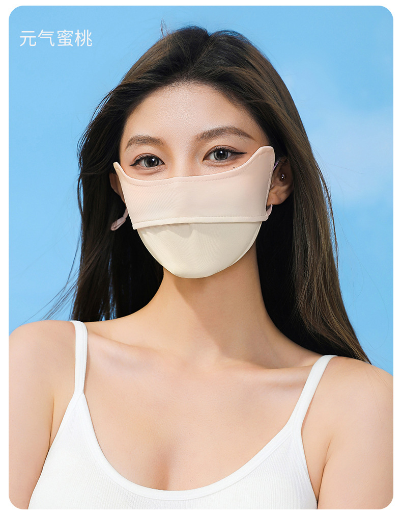 欧若风防晒口罩冰丝女护眼角锦纶透气防紫外线夏季遮阳脸罩面罩详情40