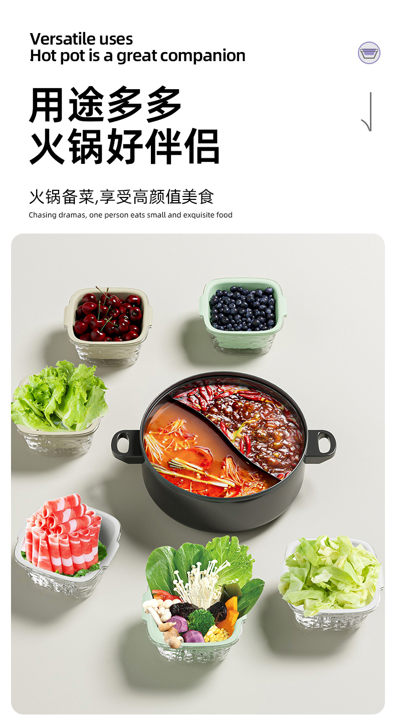 双层洗水果神器沥水篮厨房家用新款客厅淋水篮精致小果盘洗菜篮子详情10