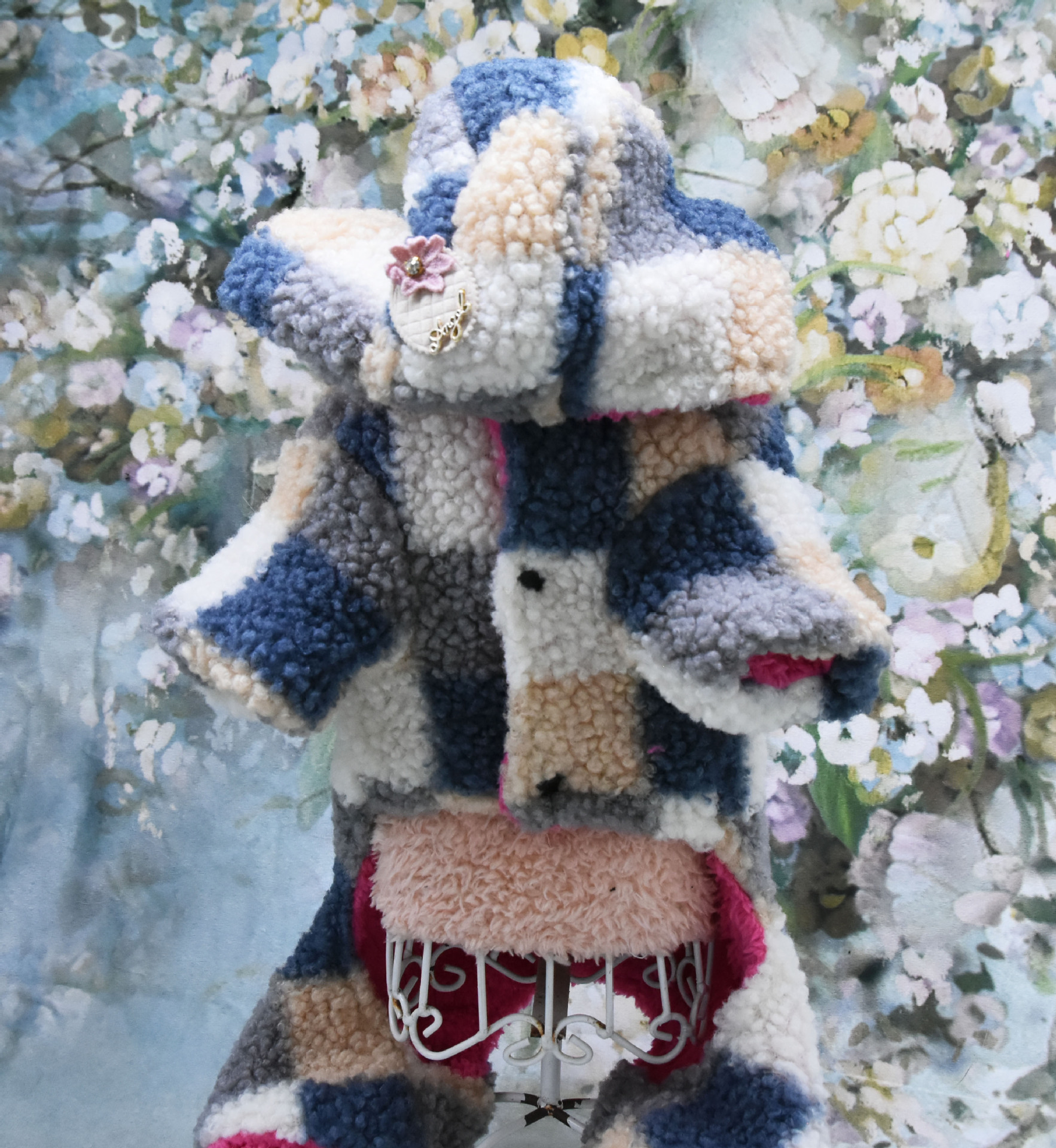 T in-stock thickened teddy fleece clothes, warm dog clothes for autumn and winter, four-legged checked cotton clothes, pet four-legged clothes pic 24