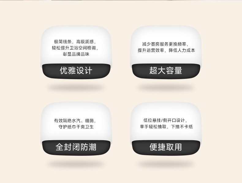 法林卫生间擦手纸盒壁挂纸巾盒商用酒店厨房免打孔抽纸盒跨境批发详情2