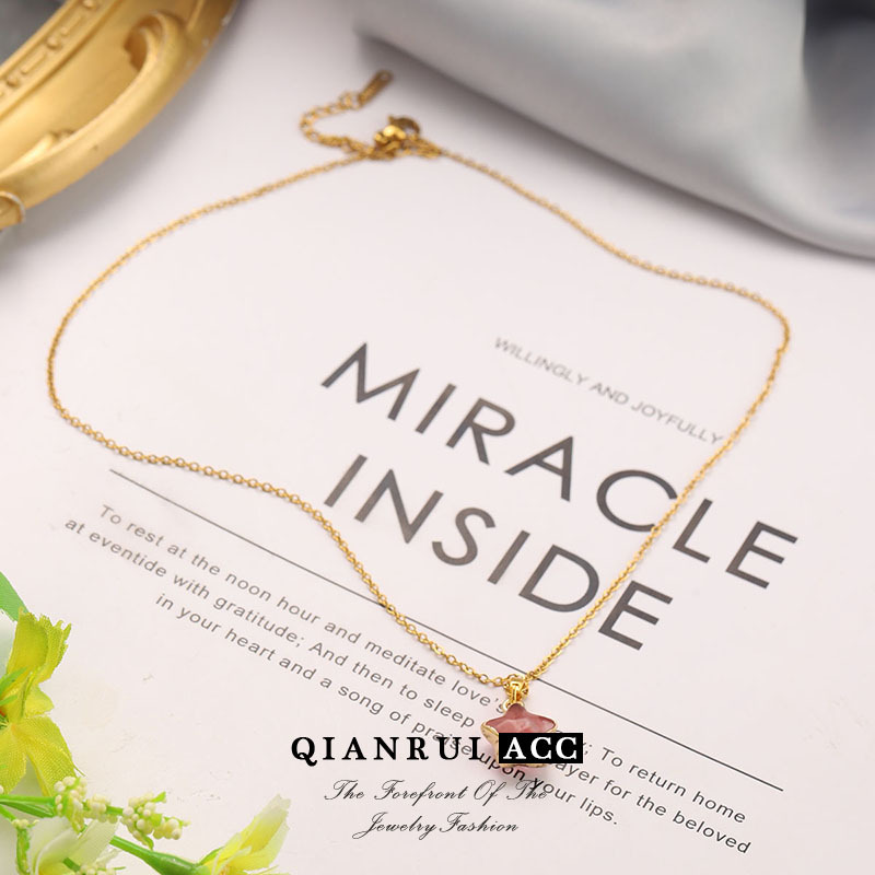 天然五角星吊坠高级感星星饰品小轻奢设计款项厂家项链批发锁骨详情21