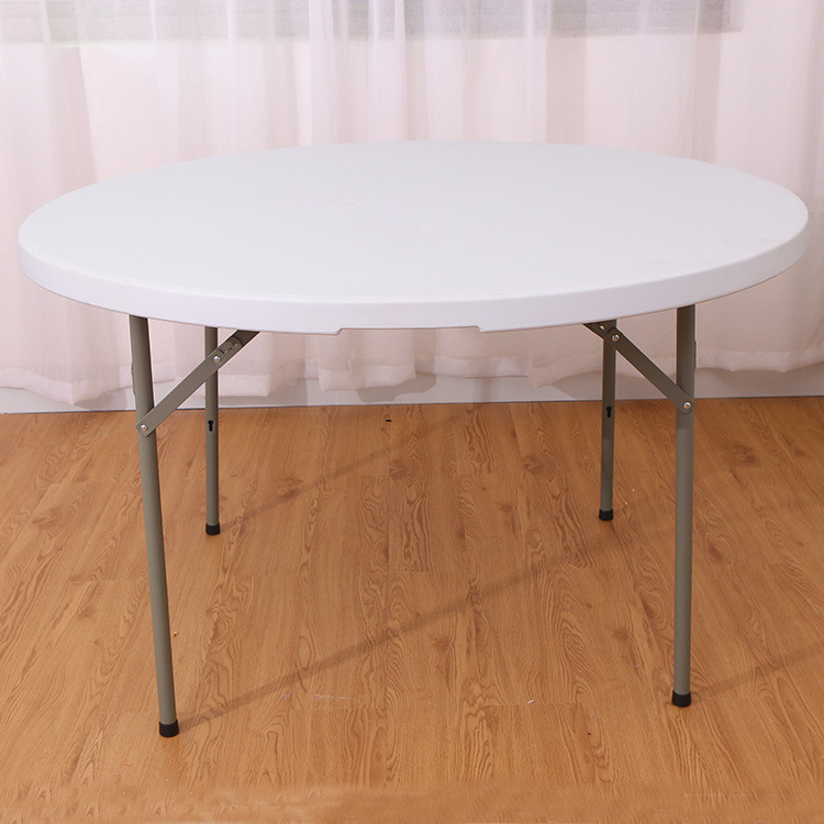 外贸折叠圆桌家用酒店饭店折叠大圆桌客厅餐厅户外简易塑料折叠桌详情31