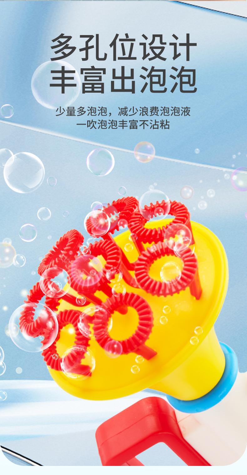 新款多孔泡泡小喇叭吹泡泡亲子户外互动游戏儿童玩具夜市地摊批发详情4