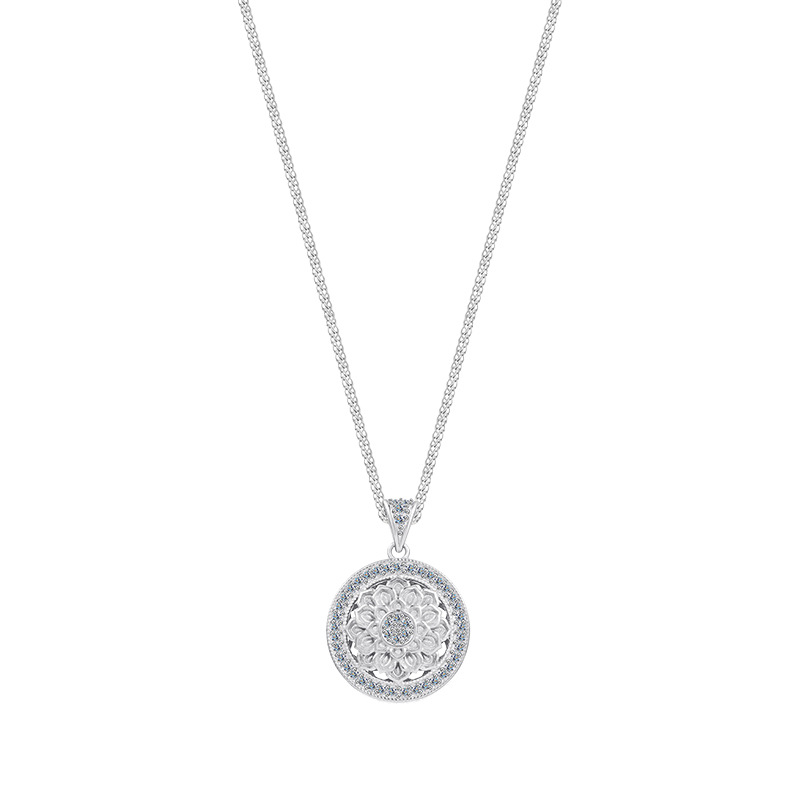 This is a new Chinese-style pearl collarbone chain for women, featuring exquisite gold plating and full diamonds. It is fashionable, versatile and elegant pic 1