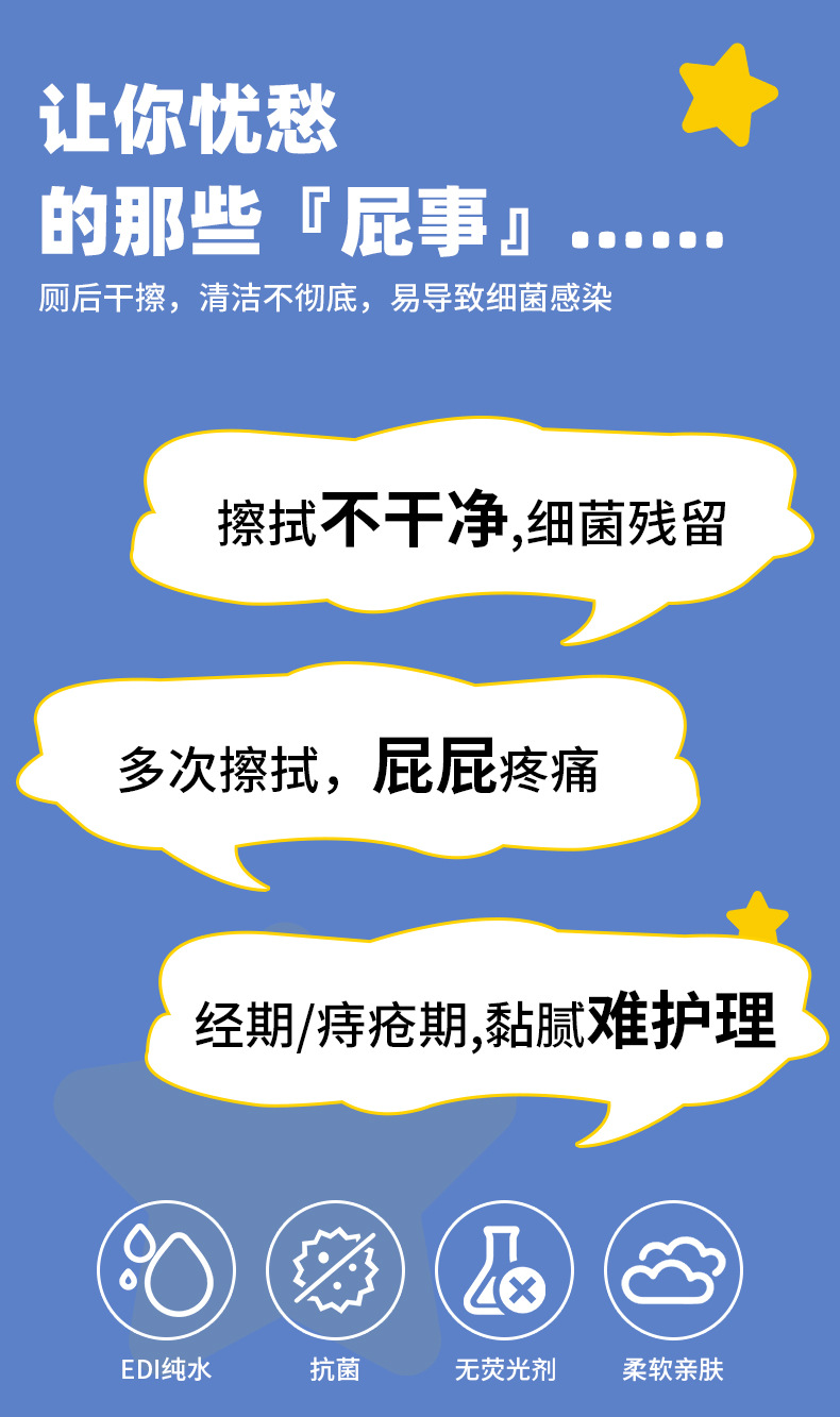 乐米奇点断不连抽大包80抽湿厕纸家用超划算可冲湿纸巾纯水湿厕纸详情4