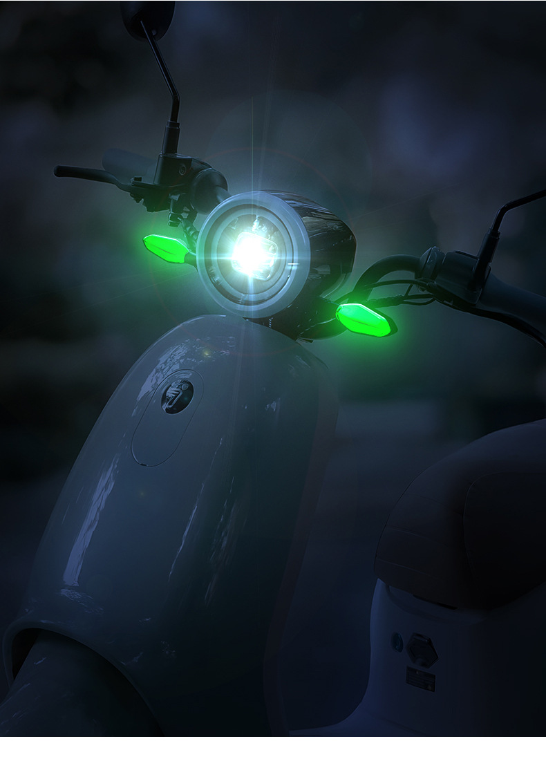 Motorcycle projection turn signal lights, electric vehicle ground lights, iridescent atmosphere LED atmosphere turning lights, high-brightness warning lights pic 17