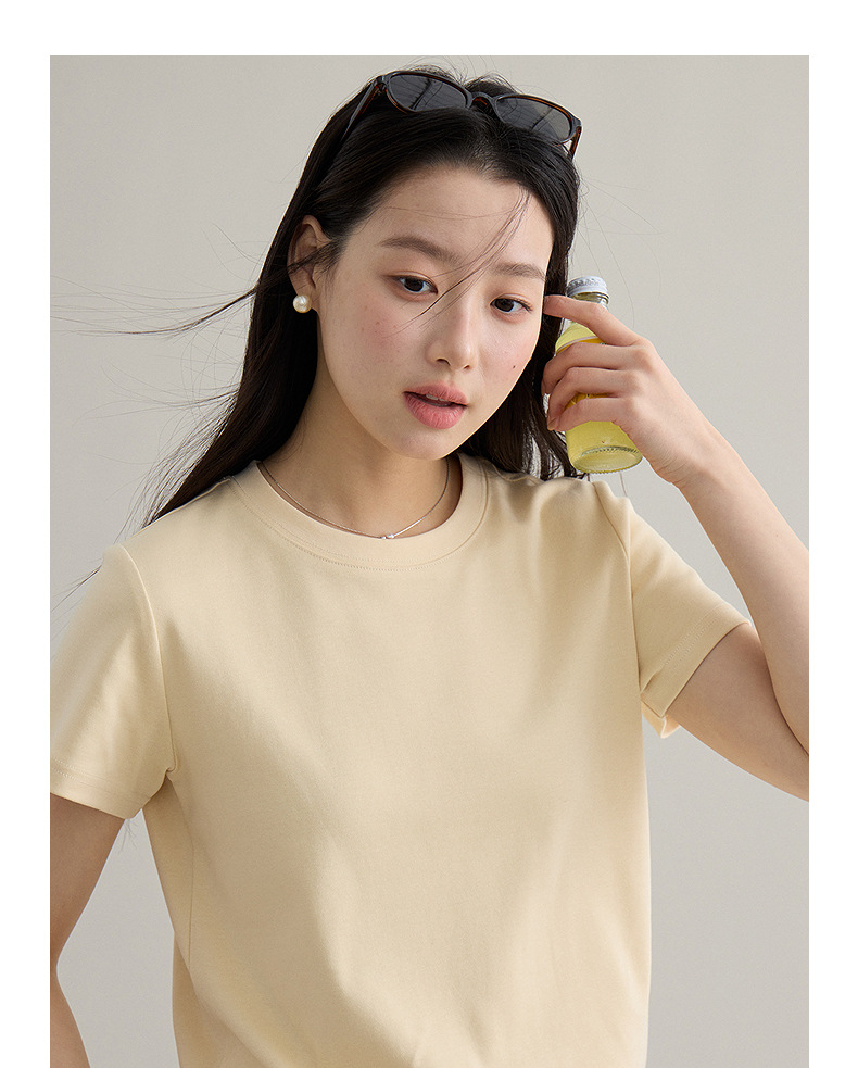 【 Blockbuster B: Super Comfortable Double-collar T-shirt with Upgraded Fabric 】 Spring short-sleeved T-shirt pic 35