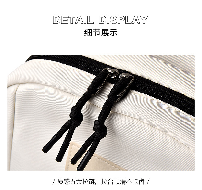 New cross-border casual backpack, simple backpack, fashionable large-capacity backpack for junior high school, high school and college students, women pic 20