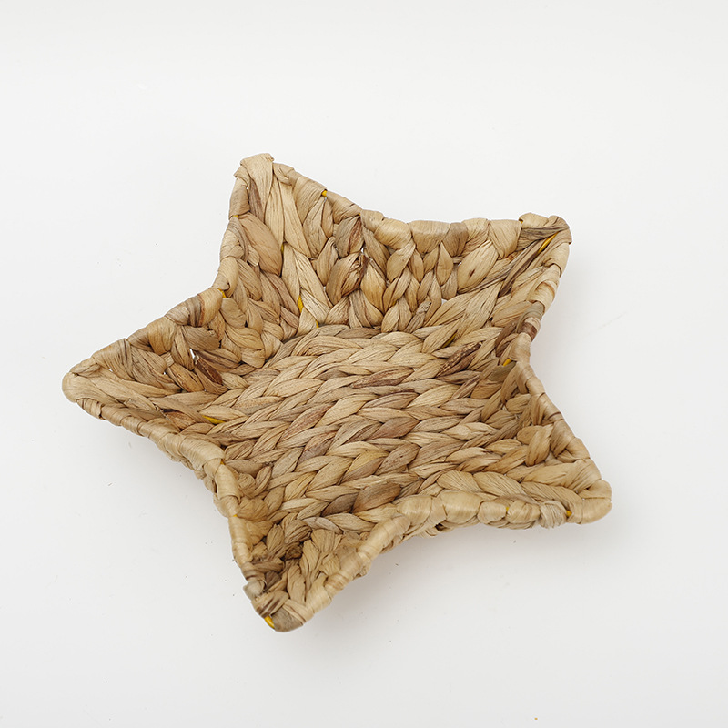 Multi-functional solid wood fruit box, Vietnamese snack decoration fruit plate, plastic electroplated acrylic printed soup plate, 8-inch tableware set pic 11