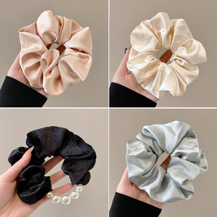 French 2025 new ballet-style large intestine hair band, cute bun hair tie, high-end hair tie, hair accessory and headwear pic 12