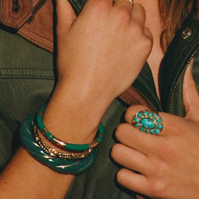 法国复古小众设计扭结设计马卡龙开口手镯个性中古独特轻奢高级感详情17