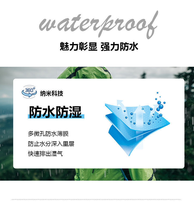 3JO雨衣中长款单人风衣大褂长衣防暴雨连体男女通用雨衣 成人 长详情8