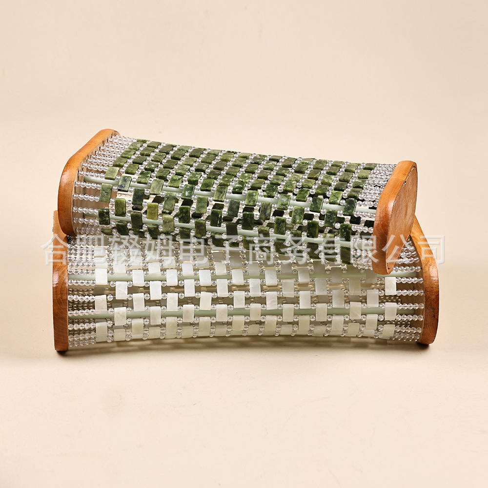 玉石保健枕天然玉石空心枕岫玉颈椎枕保健玉枕夏凉冰凉降温夏季凉席枕详情12