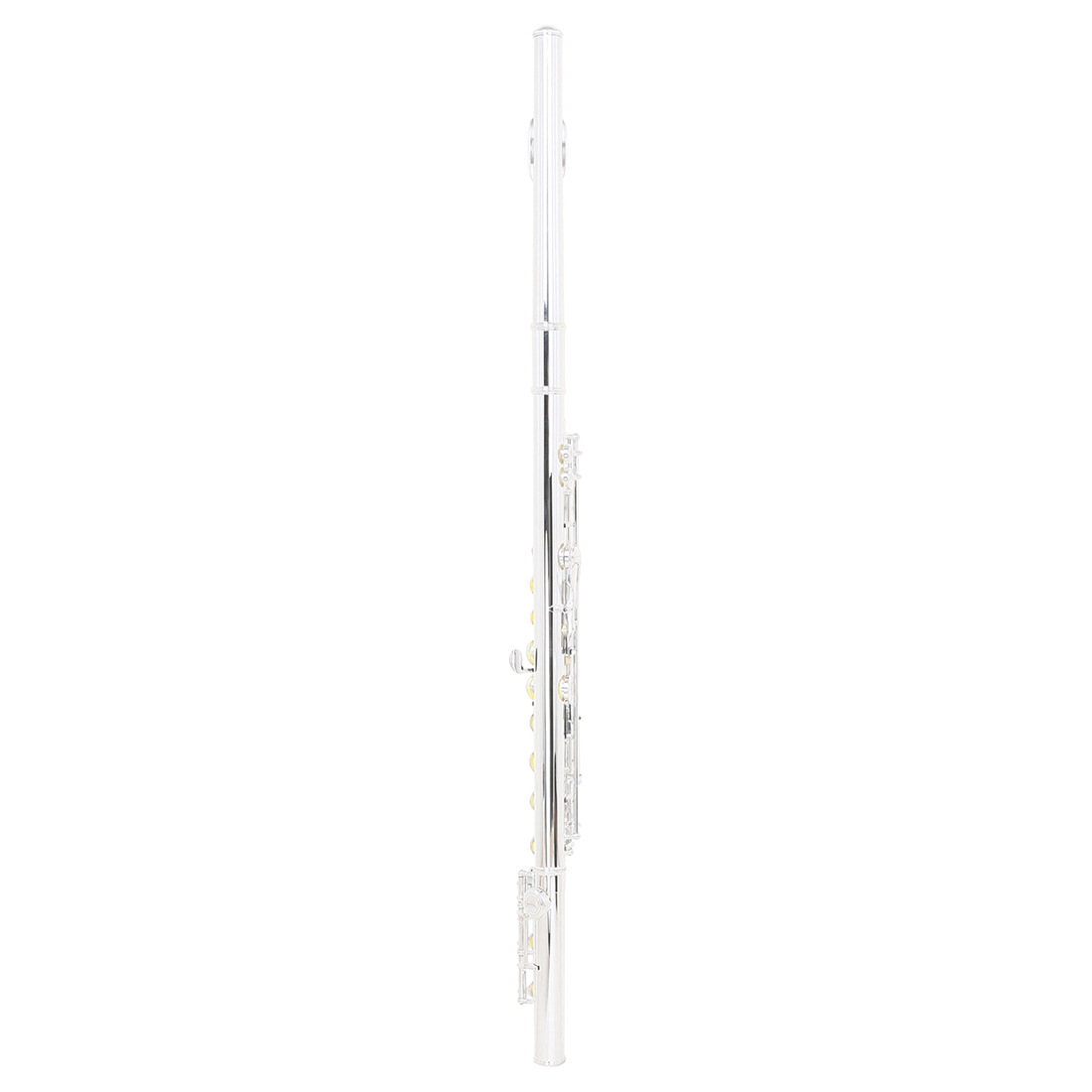 Cross-border silver-plated flute, 16-hole closed-hole C major silver flute, white copper curved flute, professional performance flute pic 13