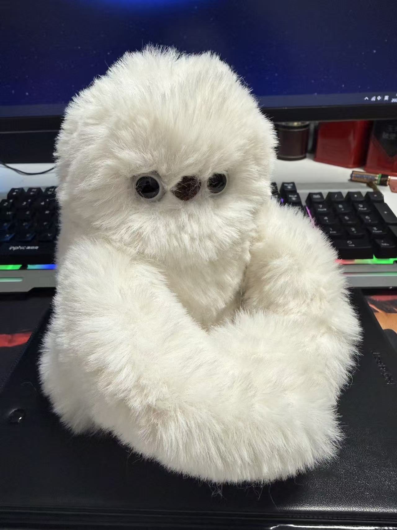 A cute plush toy that can sing, turn its head and learn to speak, an Instagram-style bag and pendant, a girlish and adorable pet toy pic 5