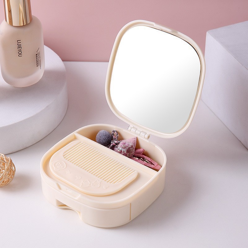 Jewelry box storage box, portable stud earrings, earrings, jewelry, necklace, ring, small, exquisite and mini new style box pic 20