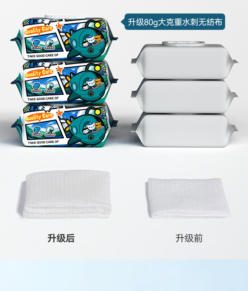 婴儿手口湿巾专用加大加厚宝宝婴幼儿童湿纸巾家用大包家庭实惠装详情9
