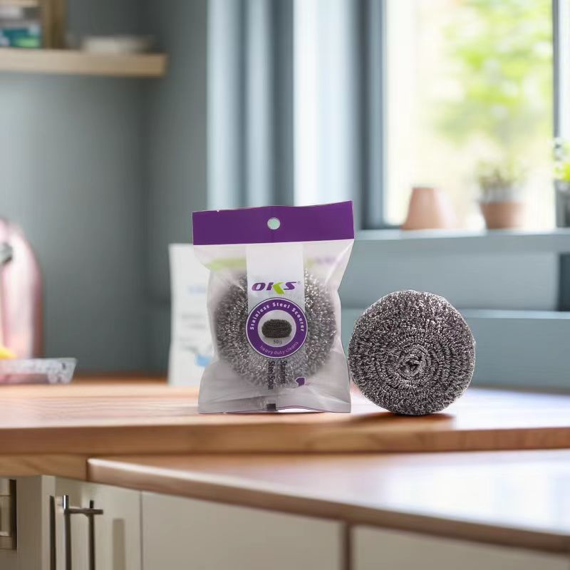 Household steel wool balls, stainless steel cleaning balls, pot brushes, dish brushes, steel wool balls, kitchen dish cleaning balls, OKS pic 6