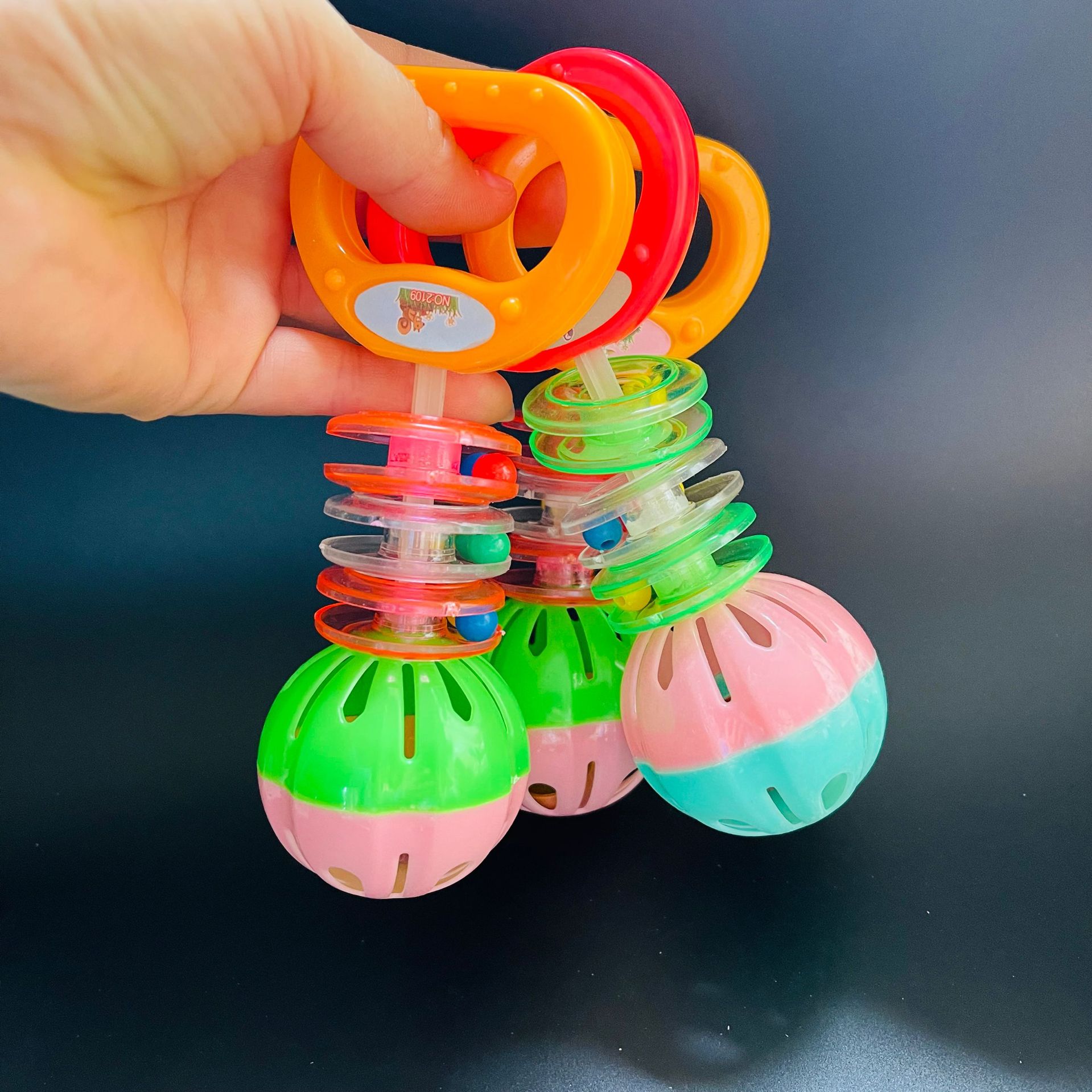 【 Zone 3-7 】2109 Rattle 720 per piece, new hand-cranked rattle toy for boys and girls, hand-held stick rattle educational toy, wholesale 1 yuan pic 7