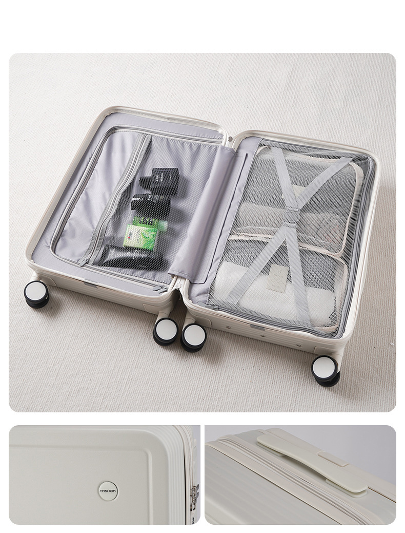 新款宽拉杆行李箱女学生高颜值静音轮密码旅行箱小清新20寸登机箱详情5