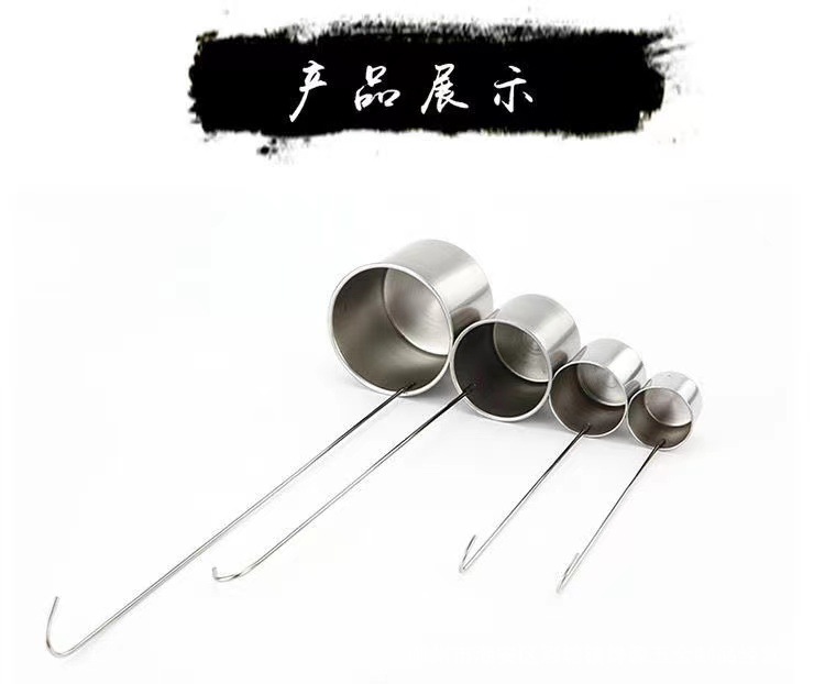 Stainless steel wine whisker, one or two ounces wine measuring vessel, round-handled wine whisker, household long-handled hook wine spoon, wine scooping vessel pic 3