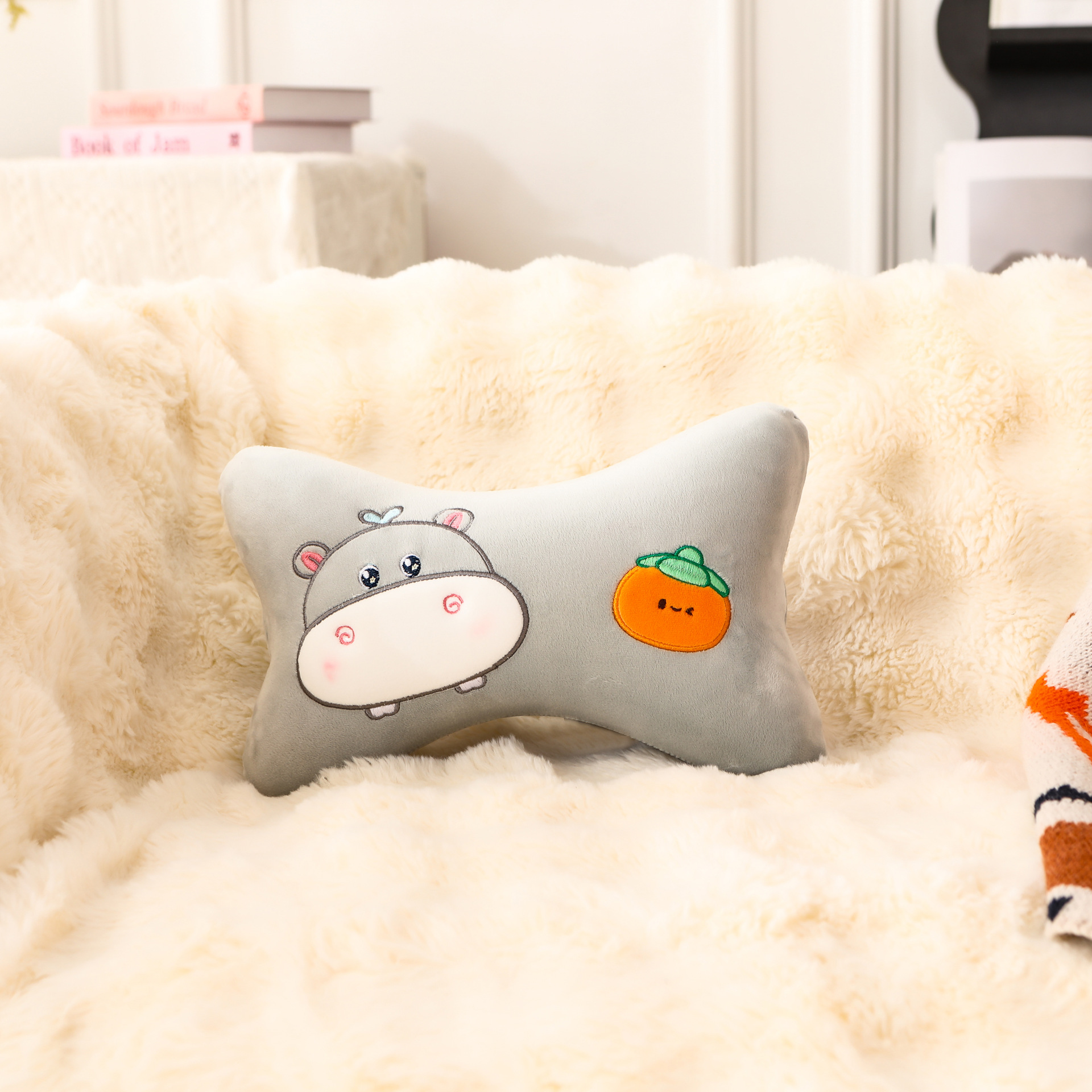 【 River Persimmon 】 Cartoon Set Lumbar support, headrest, throw pillow, U-pillow doll customization pic 7
