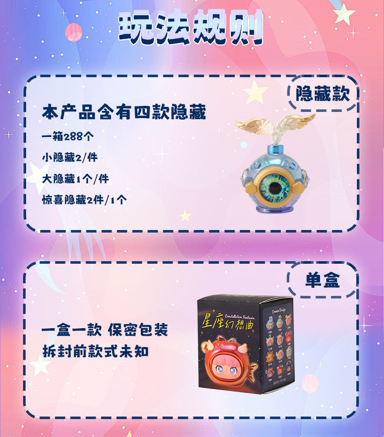星座幻想曲萌粒盲盒批发手办树脂工艺品家居办公地摊小摆件休闲详情8