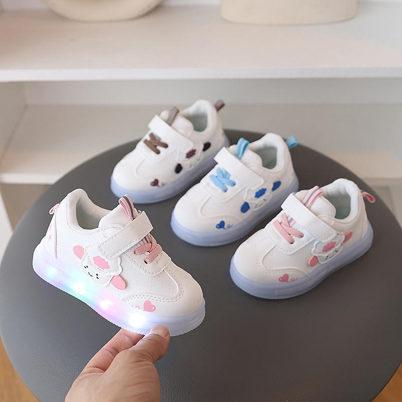 宝宝运动鞋步鞋亮灯春秋新款软底学防滑单鞋男童女童婴幼儿小童鞋详情14