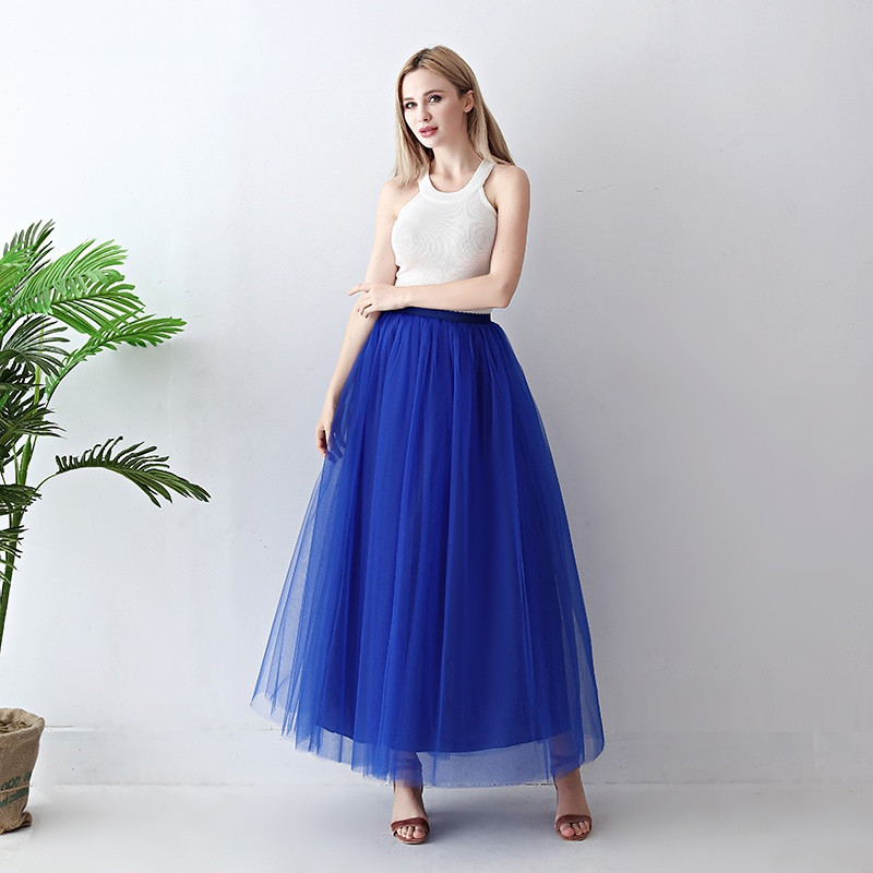European and American mid-length tulle skirt, tutu skirt for adults, tulle skirt for balls, tulle skirt for women pic 12