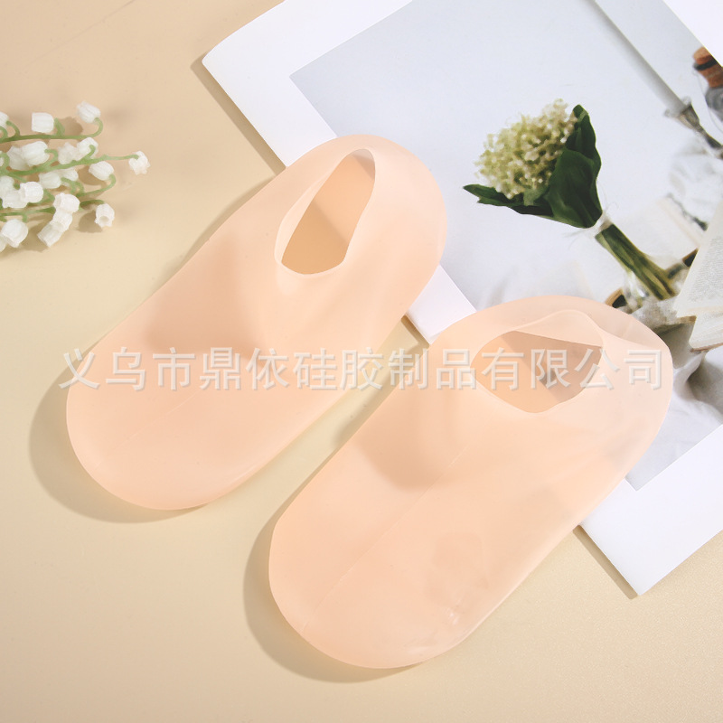 跨境硅胶袜子防干裂袜套硅胶足套足膜脚膜嫩肤硅胶套软化老茧角质详情12