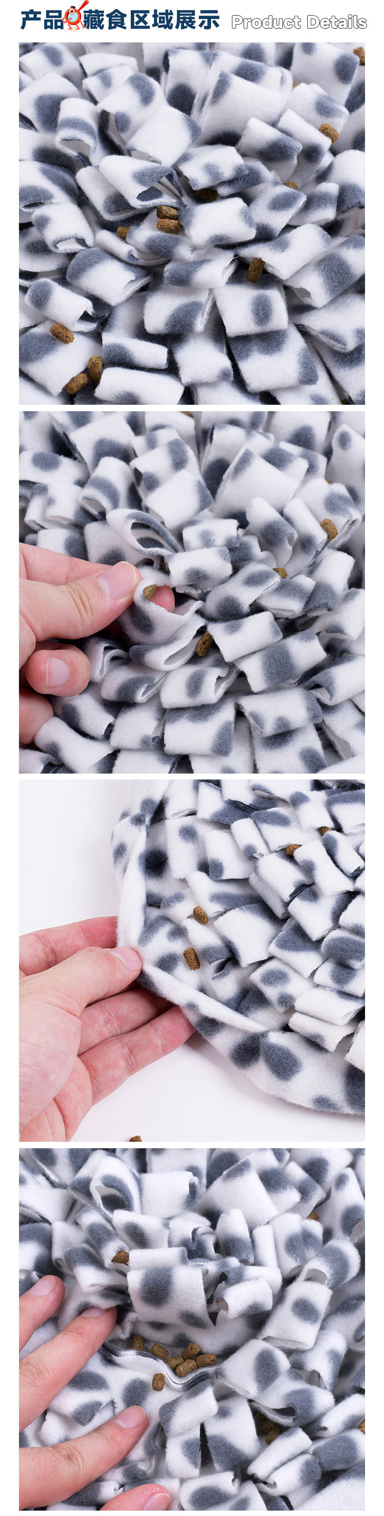 Rongka Pet Cross-border Small Round Series Pet Dog Sniffing Pads, stress-relieving training cat and Dog puppies, and educational Tibetan food pads pic 10