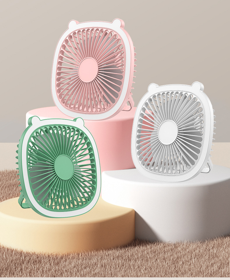 Desktop lamp lighting fan, home USB rechargeable wall-mounted electric fan, outdoor portable and suspended circulating fan pic 23